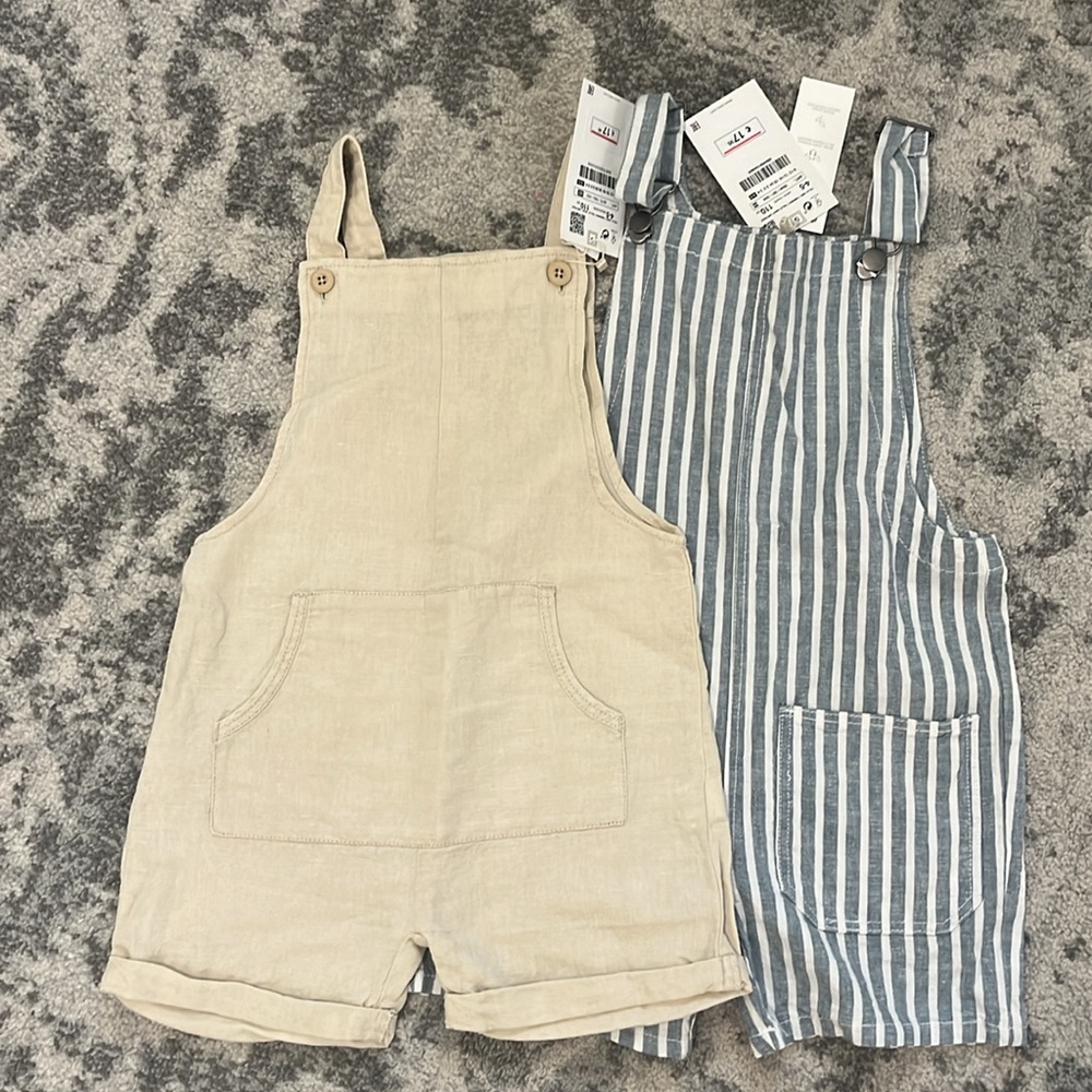 ZARA Kids overall short 2 pack